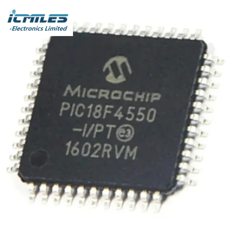 PIC18F4550 PIC18F4550-I/P IC MCU, 8BIT 32KB Flash, 40DIP, PIC18F4550-I/PT, 8BIT 32KB Flash, 44TQFP, Em estoque, 1PC, 5PCs, 10PCs