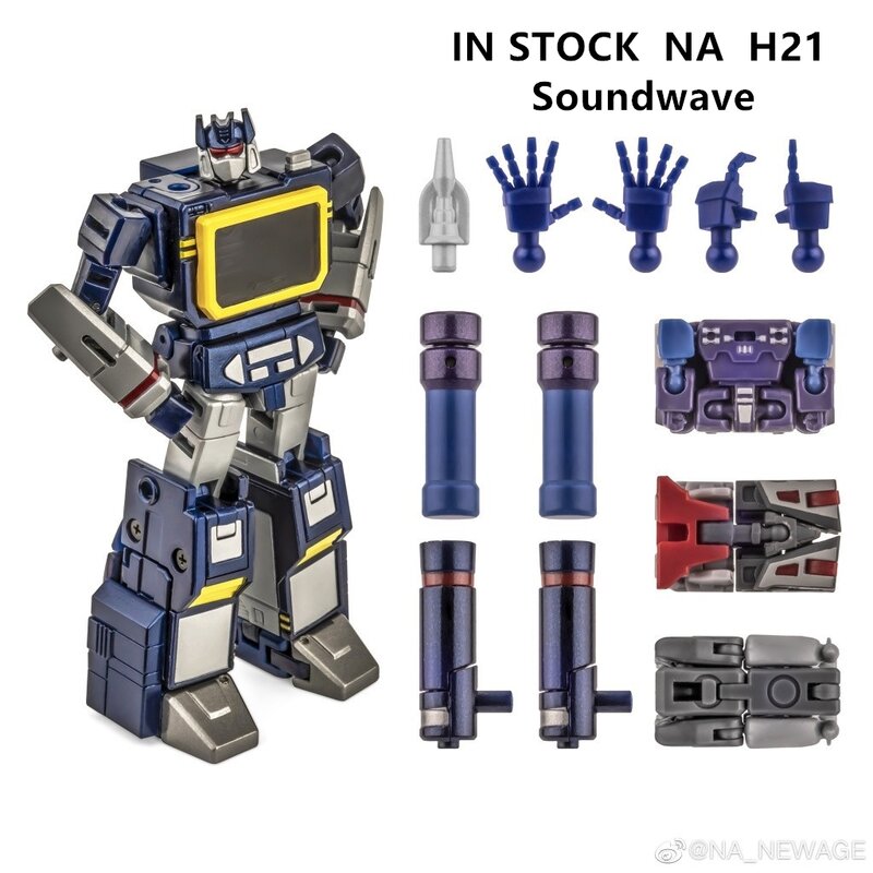 NEW IN STOCK Newage Transformation H21 H21EX H21B H21W Black White Soundwave PAPA With Tape G1 Action Figure With Box