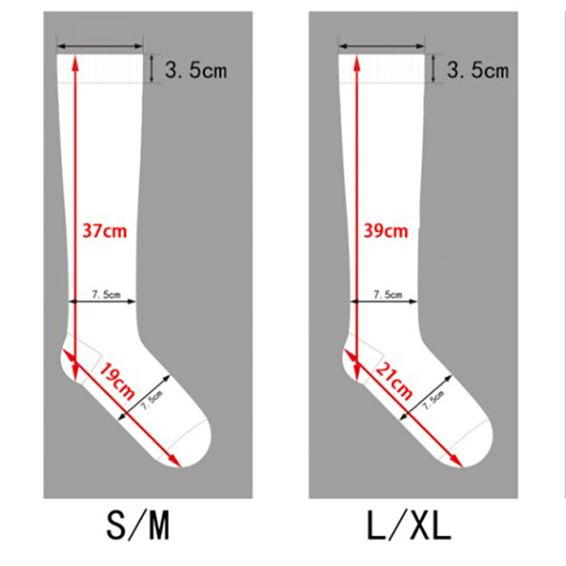 Calcetines de compresión de S-XXL para venas varicosas, medias elásticas para montar en pantorrilla, hasta la rodilla con punta abierta
