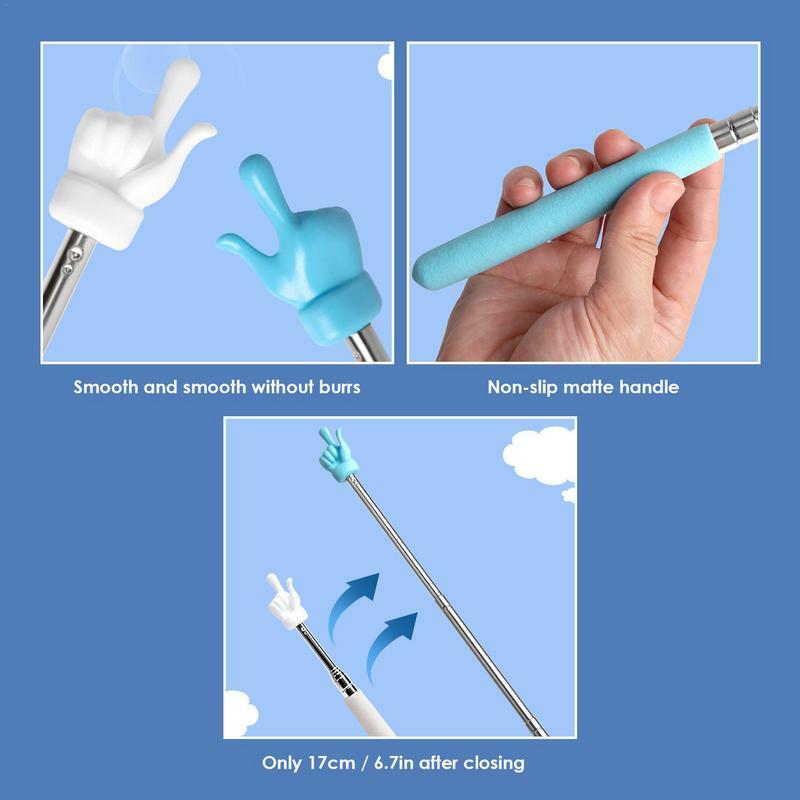 Retractable Teacher Pointer Mini Hand Pointers Finger Pointer Stick Classroom And Presentation Finger Pointer For Elementary