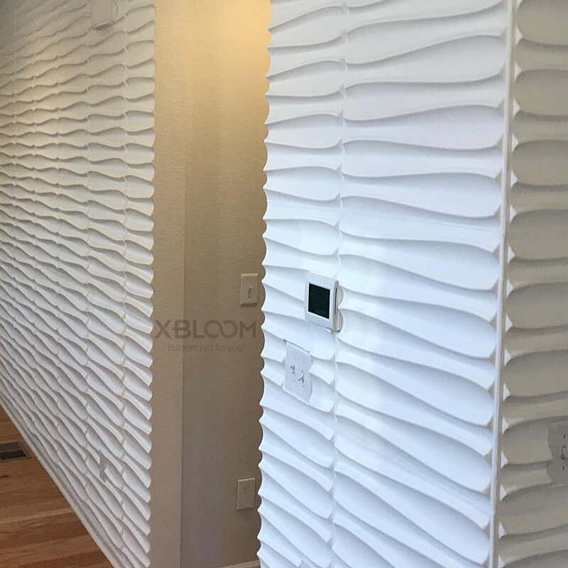 30X30Cm Renovasi Dinding Rumah Geometris 3D Panel Dinding Non-perekat 3D Stiker Dinding Seni Kertas Dinding Kamar Mandi Langit-langit