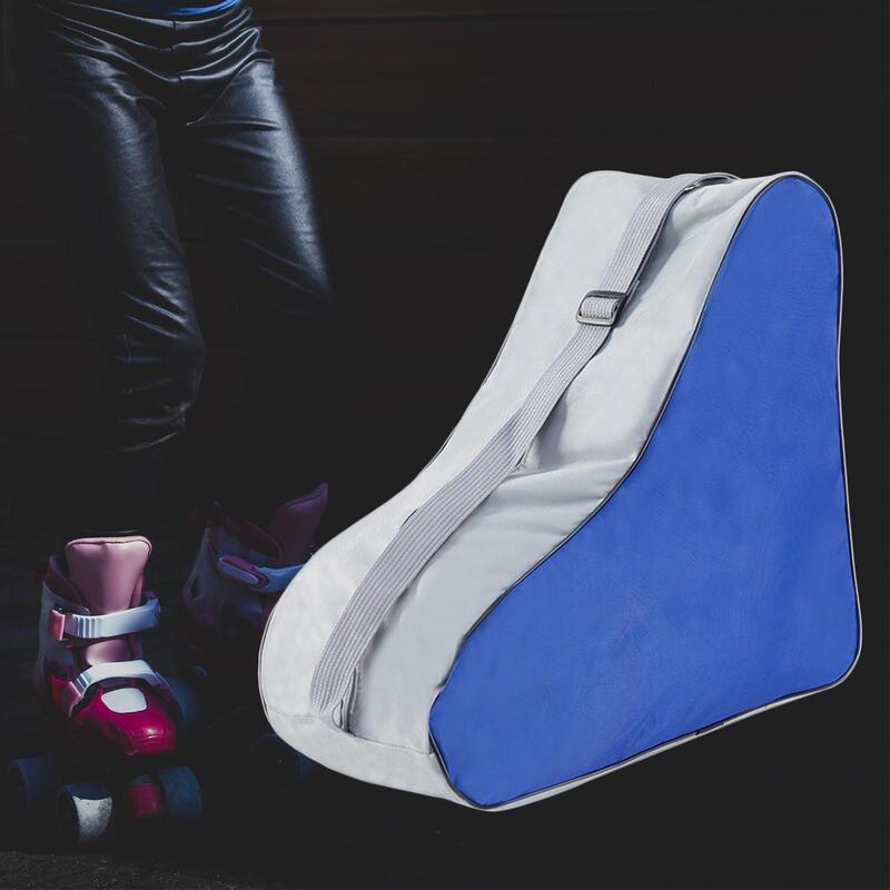 Roller Skate Carrier Bag Adjustable Shoulder Strap Triangle Skates Bag with Top Handle Skating Shoes Storage Bag for Kids Women