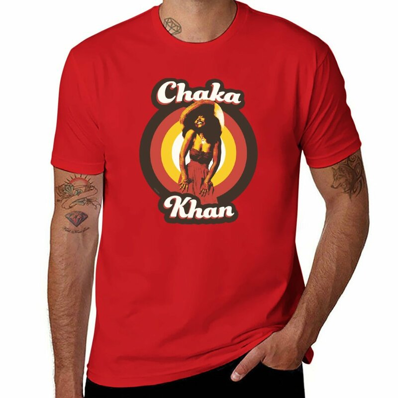 Camisetas de grandes dimensões personalizadas para homens, Chaka, kh 70s, Funky Soul, projete seu próprio, novo