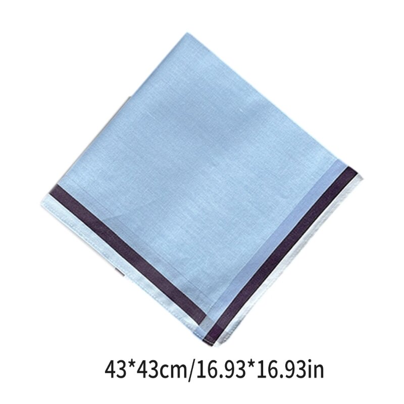 Lenço bolso elegante para homens, lenço xadrez 17 x 17 polegadas, bandana toalha bolso absorção