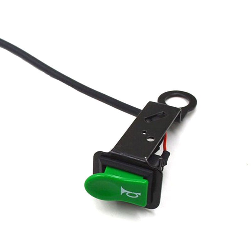Зеленый звуковой сигнал переключатель питания звуковой сигнал переключатель железная Скоба аксессуары для мотоциклов с отражателем