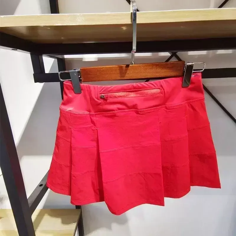 Женская спортивная короткая юбка из двух предметов, с подкладкой