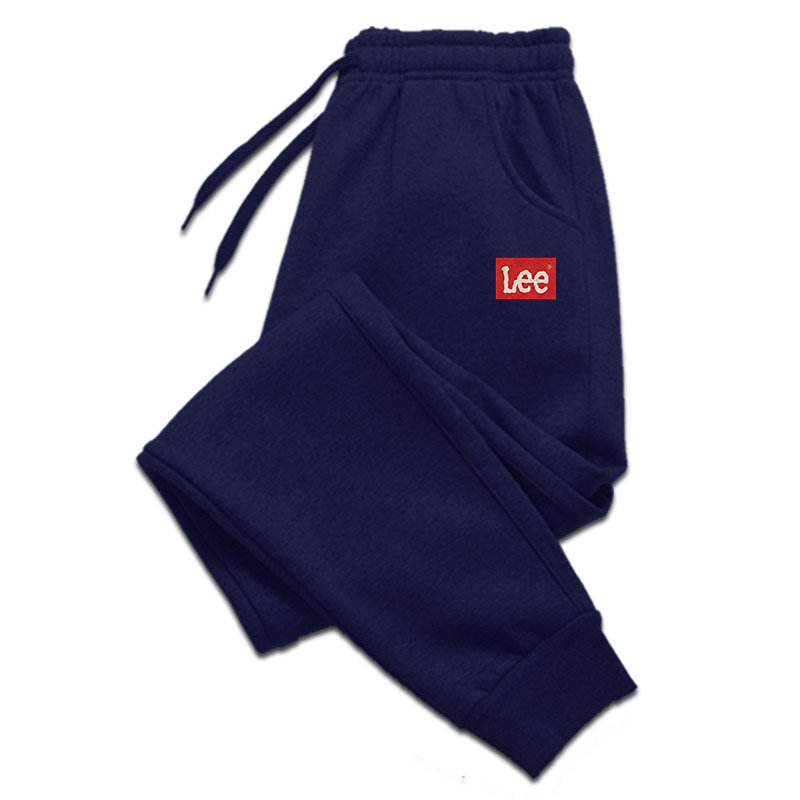 Calça de moletom folgado feminina casual Lee Joggers moda, confortável calça de fitness, macia e versátil, novo, 2024