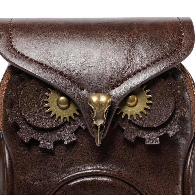 Женская сумка через плечо с рисунком совы для девочек, сумка через плечо из искусственной кожи, милый кошелек для монет, для