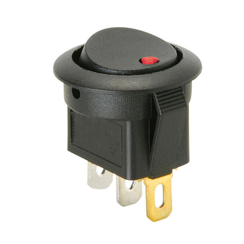 20A 12V 220V Rocker Switch LED Lighting Car And Boat Round ON/OFF SPST Switch Accessories Electrical Equipment Supplies