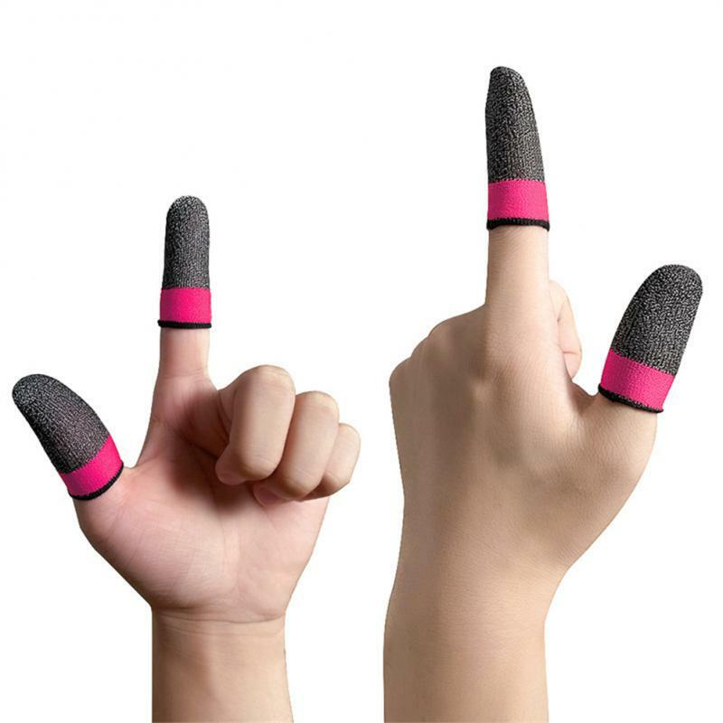 ゲーム用タッチスクリーングローブ,指の袖,柔軟な綿素材,機微な感と快適な指先の手袋