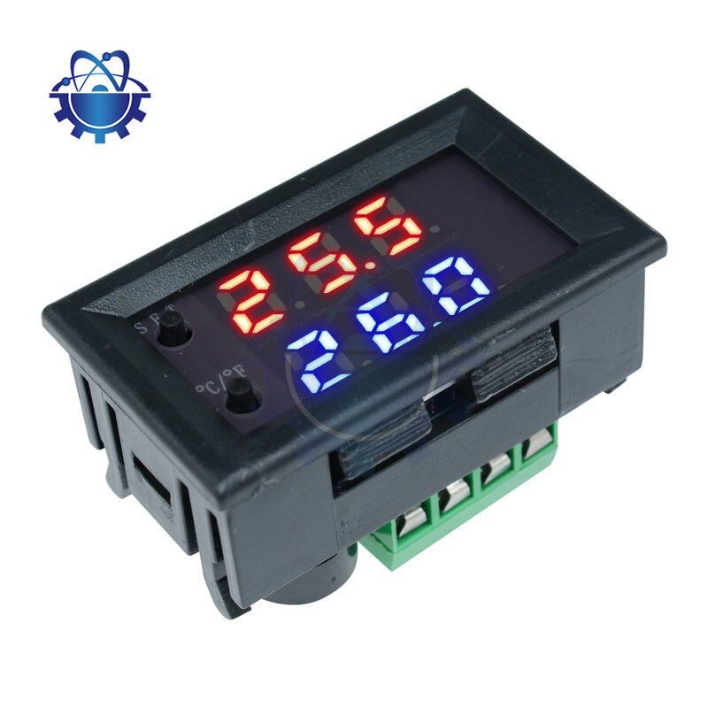 1 pezzo W2809 W1209WK Termostato Digitale a LED Termostato Regolatore di Temperatura Intelligente Sensore di Temperatura Modulo 12V DC Impermeabile Sensore NTC