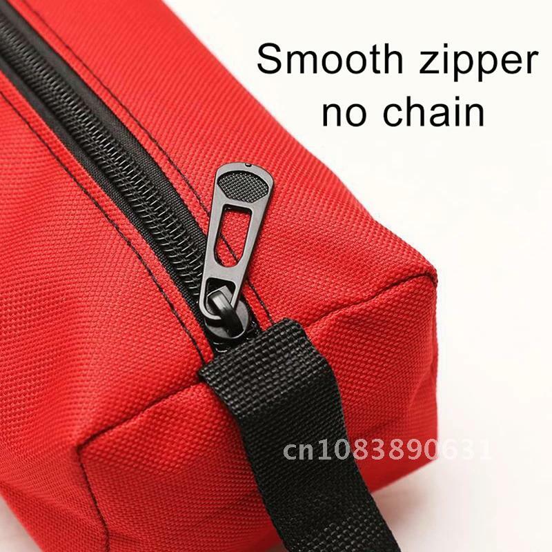 Canvas Thick Bag for Hand Tools Screwdriver Wrench Tweezers Drill Bit Organizer Waterproof Zipper Pouch