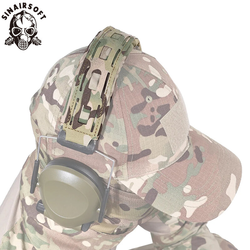Tactical Stirnband Headset Cover Outdoor Kopfhörer Modulare Beschichtung Military Kopfhörer Abdeckung Ohrenschützer Mikrofon Jagd Schießen