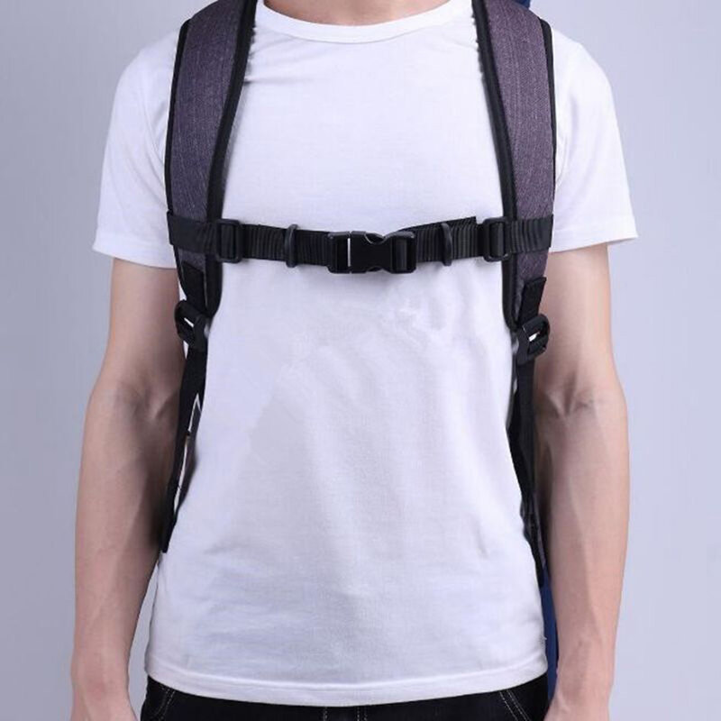 Safety Backpack Webbing Sternum Flexible Quick Release Buckle Clip Strap Shoulder Nylon Adjustable Bag Durable
