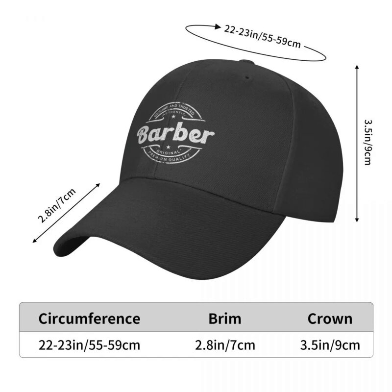 Retro Best Barber Logo Print Baseball Cap for Women Men Breathable Hairdresser Hairstylist Dad Hat Sports Snapback Caps Sun Hats