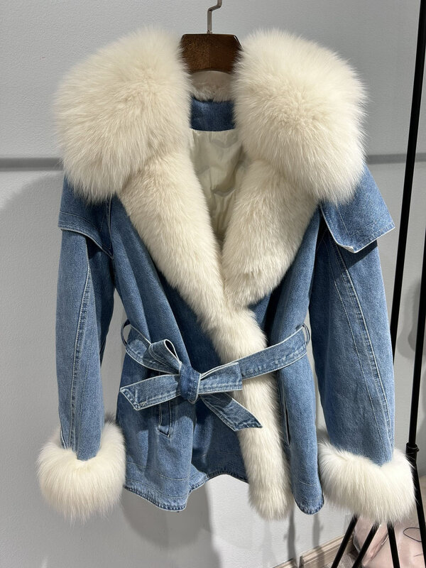 Короткое меховое пальто с отворотом, свободная однотонная куртка с поясом, теплый и удобный дизайн, новинка зимы 2023, 1208