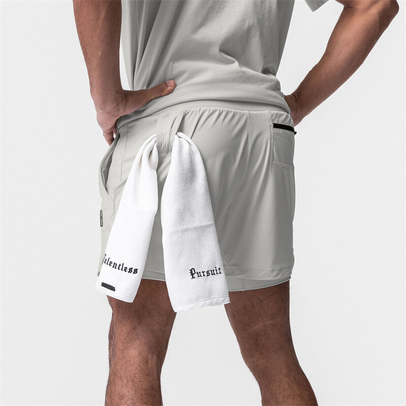 Pantalon de jogging multifonctionnel pour homme, pantalon de protection, double couche, 2 en 1, objectifs assiste à l'intérieur, ample, décontracté, mode