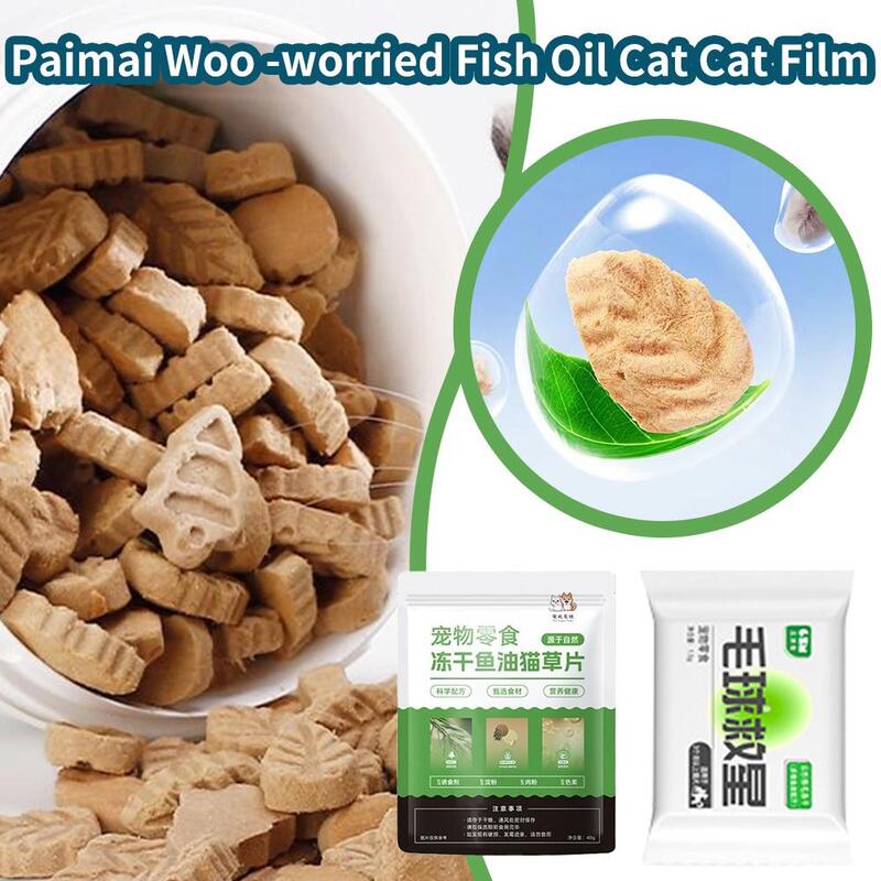 Fish Oil Grass Fillet 2 Vitamins And Fish Oil,solve Hairball For Grinding Teethhairball Row Hair Savior Pet Supplies O9t4