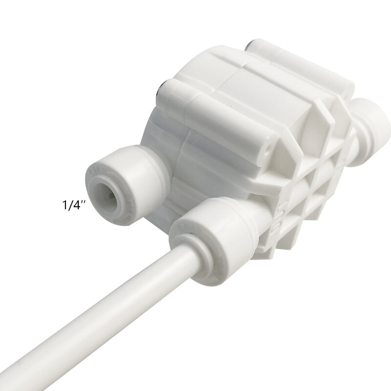 4 Way RO Auto Shut-Off Valve Switch 1/4" Water Purifier Reverse Osmosis System Push To Connect Or Thread Fitting 1 Pcs