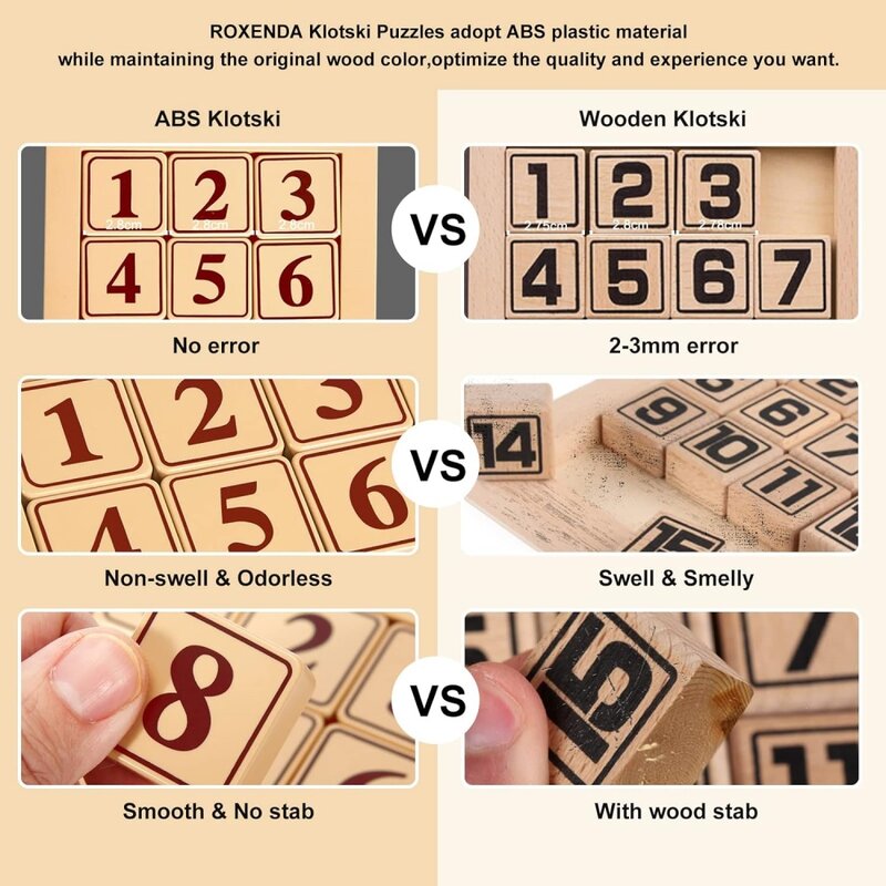 مكعب سحري Qiyi-Klotski ، لعبة انزلاق الأرقام ، لغز مغناطيسي ، لون خشبي ، ألعاب للعب الأسرة ، 3x3x3 ، 4x4 ، 5x5x5x5