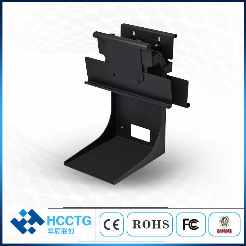 Universal Adjustable Pos Terminal Stand Dual Tablet POS Mount Holder PS-20B