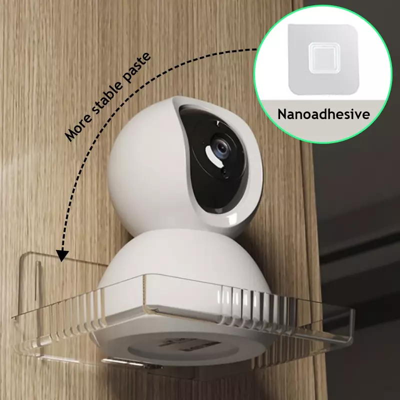 Punch-Free Camera Stand Self Adhesive Surveillance Camera Holder Monitor Traceless Wall-Mounted Bracket Home Drill-free Fixer