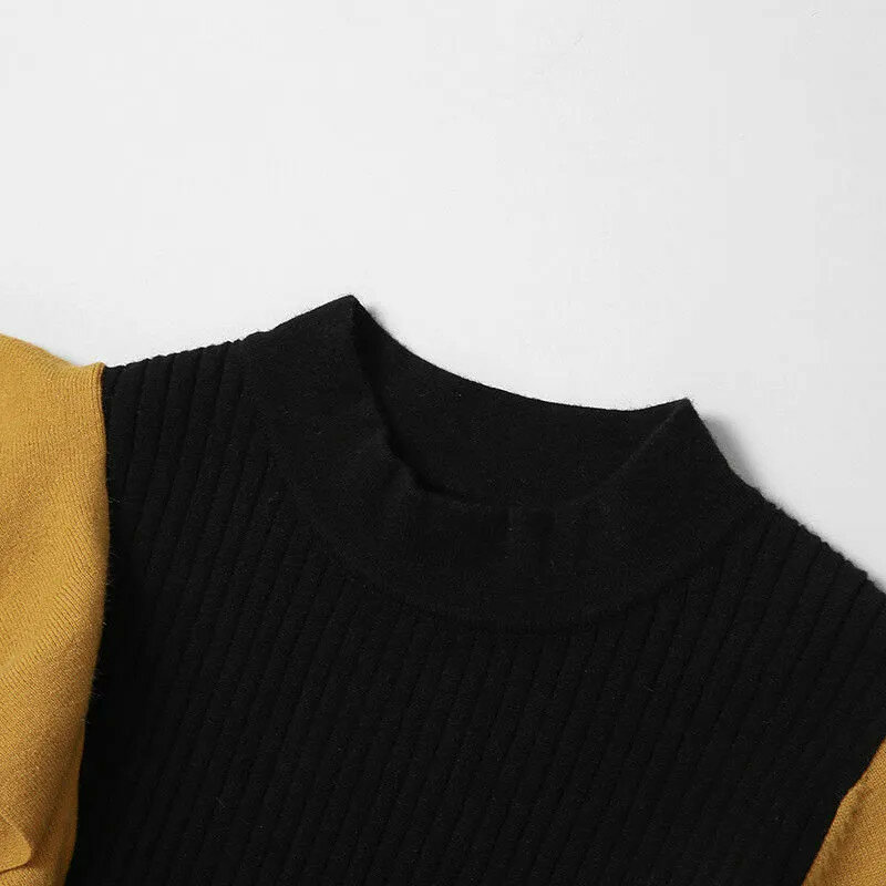 Sweter Pullover Musim Semi Musim Gugur Wanita 2022 Mode Baru Kaus Bottoming Wol Musim Dingin Temperamen Rok Kulit Hitam Setelan Perempuan