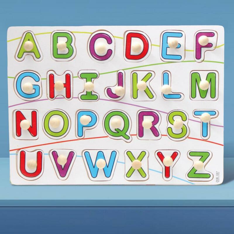 Alphabet Puzzle for Toddlers Educational Mushroom Nail Puzzle Toys for Early Learning Alphabet Geometry for Children for Babies