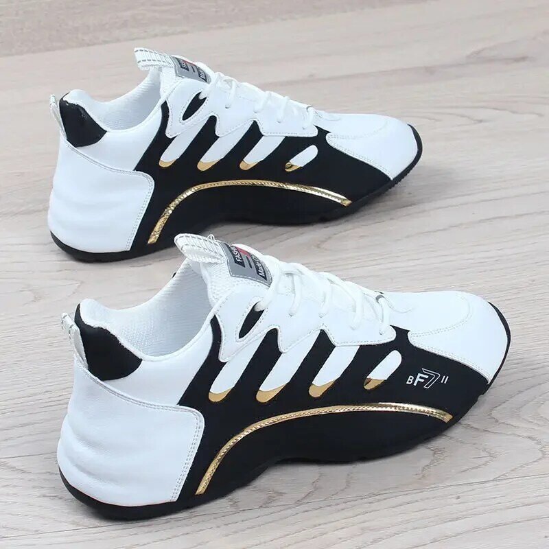 Nuove scarpe da ginnastica estive per uomo scarpe vulcanizzate da uomo in morbida pelle leggera piattaforma Comfort scarpe da Tennis da uomo Zapatillas Hombre