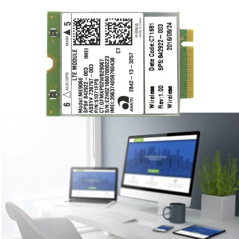 ME906E 4Ghz Module WWAN NGFF Card LTE Modules for EliteBook 720 G1 Notebook