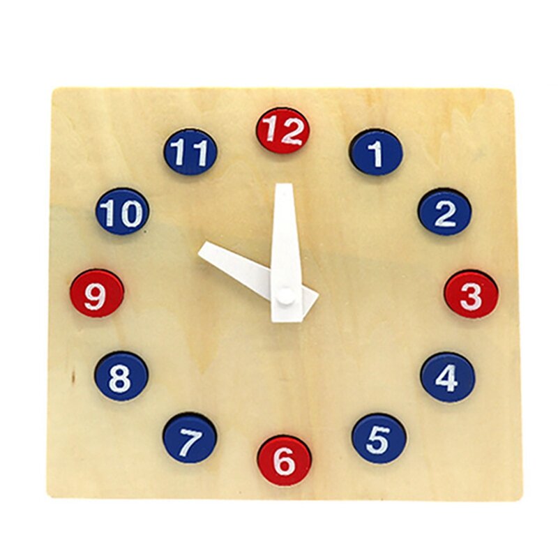 Educazione precoce attività orologio giocattolo Puzzle in legno apprendimento orologio attività tempo scuola materna sussidi didattici giocattoli