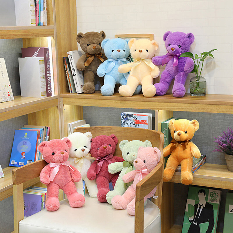 Bear Plush Toys Stuffed Teddy Bear Soft Bear Wedding Gifts Baby Toy Birthday Gift Child Kids 1PC
