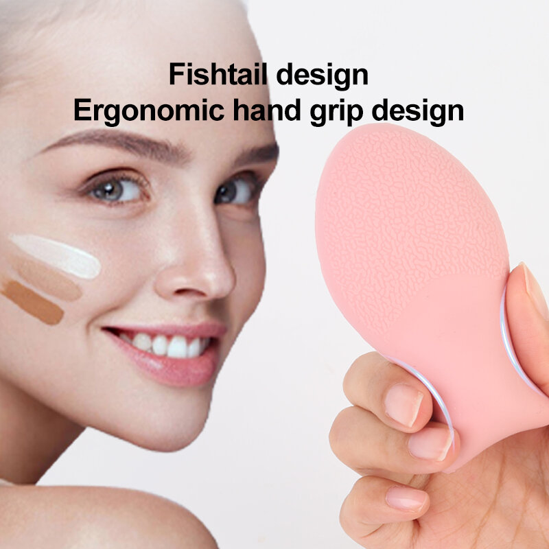Esponja de silicona para maquillaje, accesorio de belleza para no comer en polvo, herramienta de maquillaje, novedad de 2022