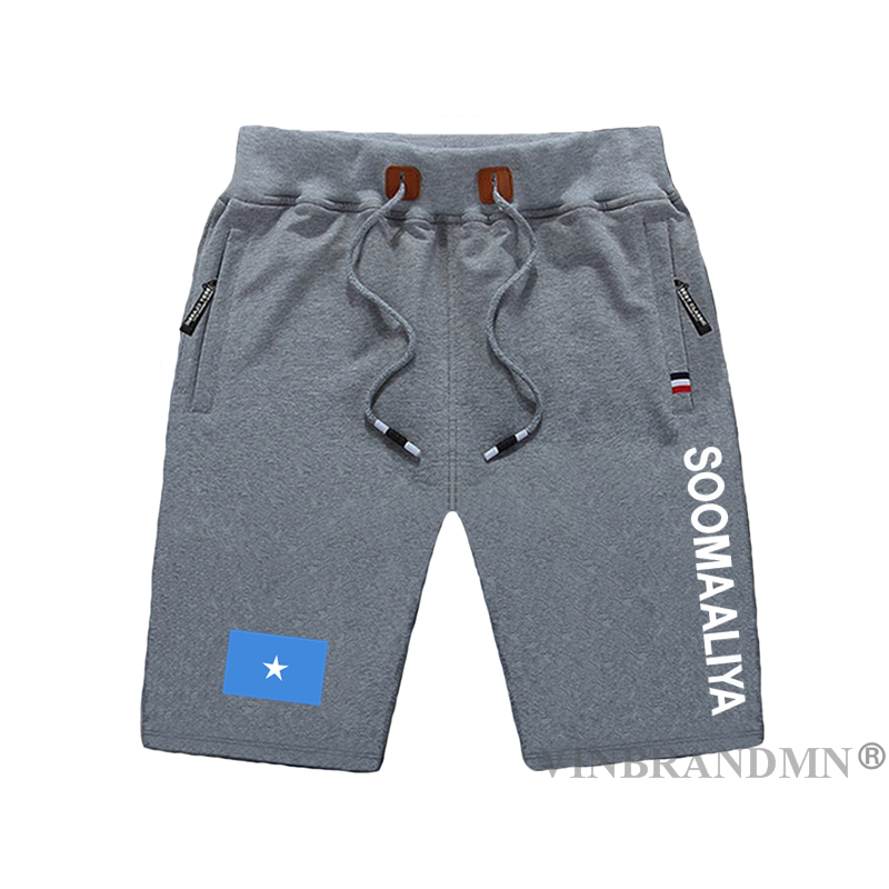 Мягкие мужские пляжные шорты с флагом и карманом на молнии для тренировок и бодибилдинга 2023 Soomaaliya SOM SO