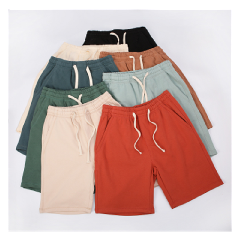 Pantalon de sport surdimensionné en coton pour hommes, capris ample décontracté, tendance couple, objectifs d'été, 380g, J0004