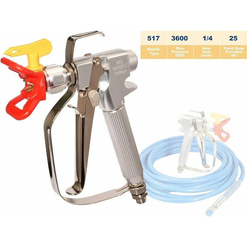 New-Dynastus Electric Stand Airless Paint Sprayer, with 3000PSI High Pressure 7/8HP Power