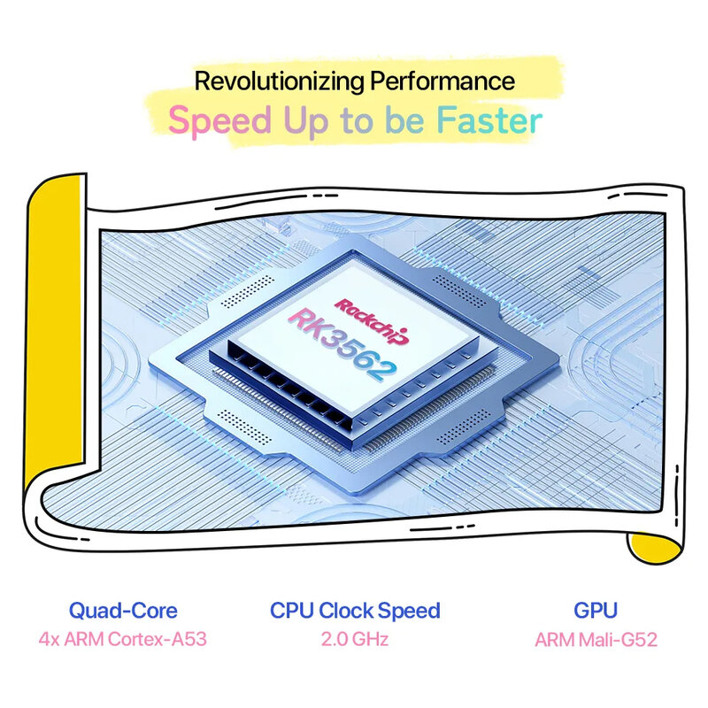 UMIDIGI G2 탭 어린이 태블릿, 10.1 인치 스크린, 쿼드 코어, 4GB RAM, 64GB ROM, 6000mAh 배터리, 안드로이드 13