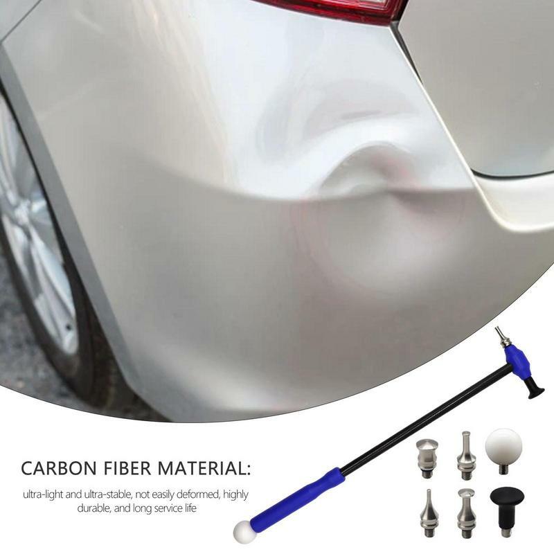 Palu reparasi penyok mobil, serat karbon tahan lama alat perbaikan penyok tanpa cat tanpa jejak pembentuk badan otomatis meratakan palu