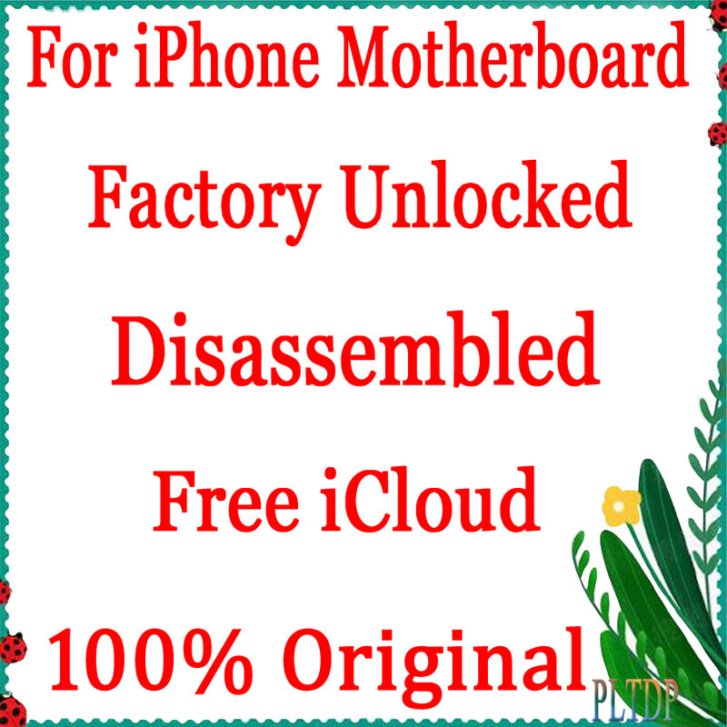 Carte mère originale débloquée testée sans Touch ID pour iPhone, iPhone 5, 5C, 5S, 5SE, 6 Plus, 6S Plus, carte mère 6SP, bon ICloud propre