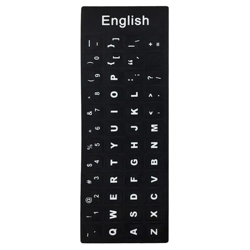 Autocollants pour clavier d'ordinateur portable, lettres standard, espagnol, anglais, russe, français, arabe, italien, japonais