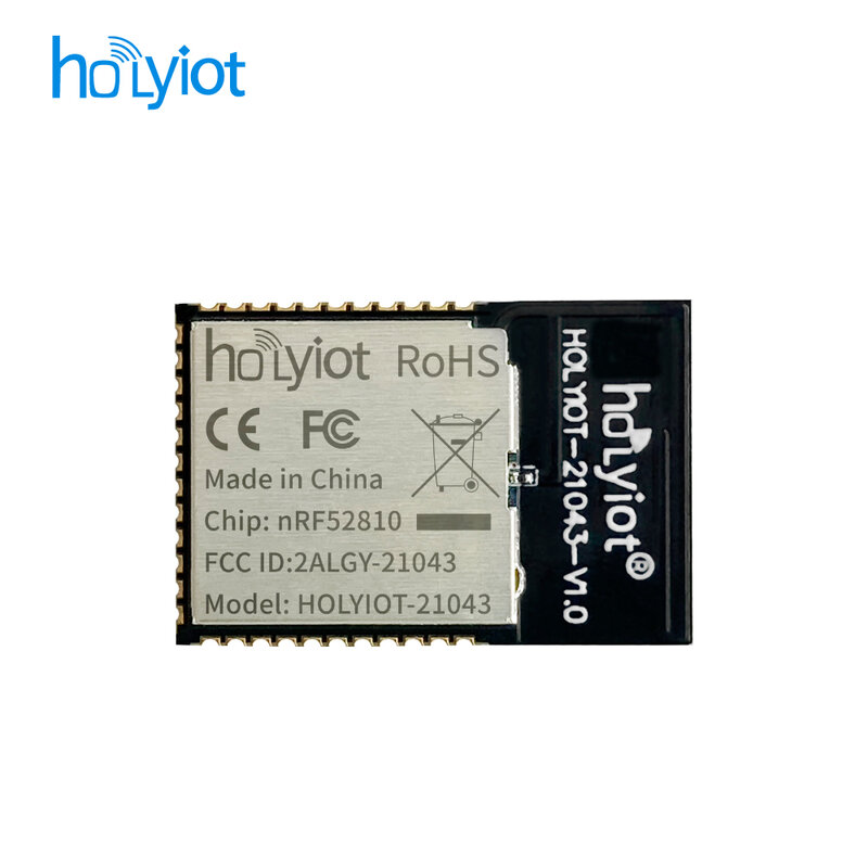 HOLYIOT ขนาดเล็ก NRF52810 BLE5.0 Ultra-Low Power เชื้อเพลิงโมดูล FCC CE รับรอง