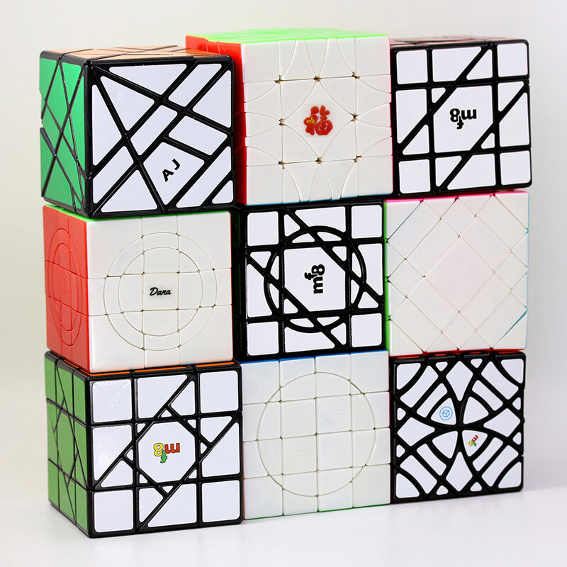 Magic Cube mf8 Cubo Magico Collections Hexahedron Son Mum 4x4 Crazy Unicorn Puzzle Curve Helicopter Window Griller Double Circle