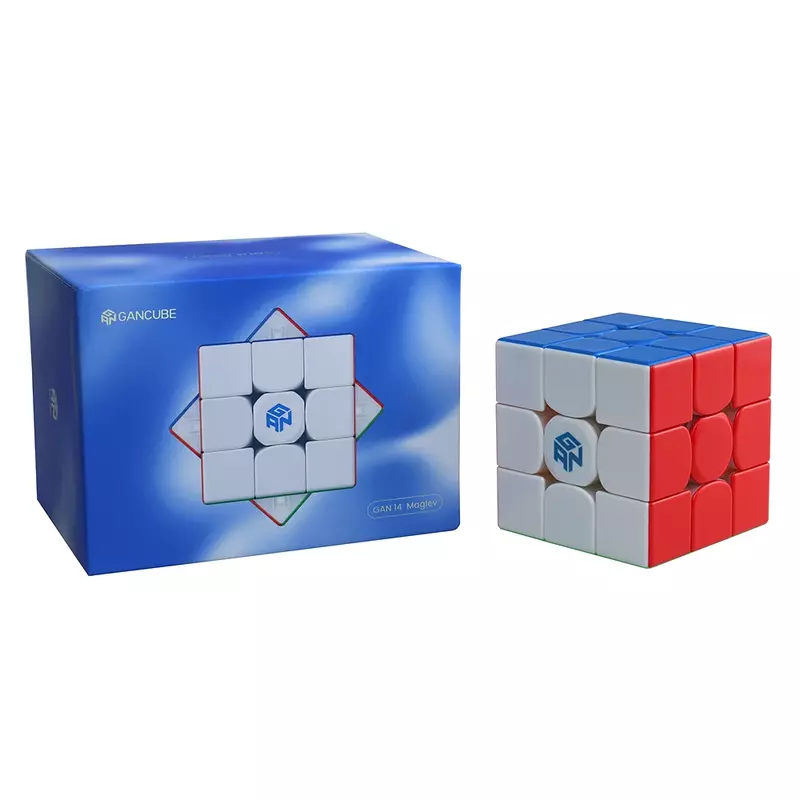 GAN 14 Maglev kubus kecepatan magnetik UV, mainan Puzzle profesional Gan14 Maglev UV Cubo Magico hadiah anak-anak