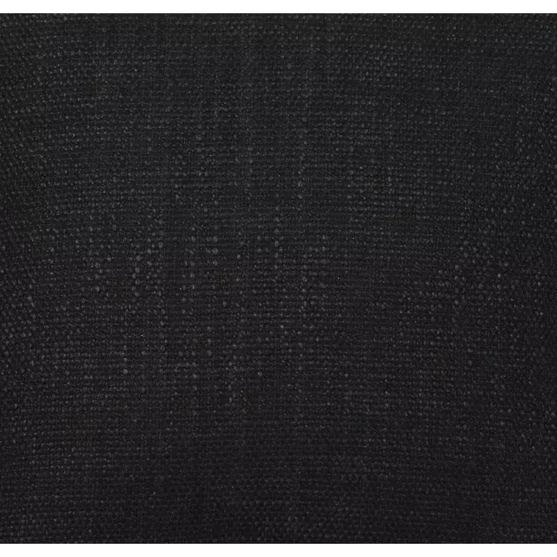 Mainstenci- Coussin décoratif carré en polyester Bergame, 18 "x 18", noir, solide