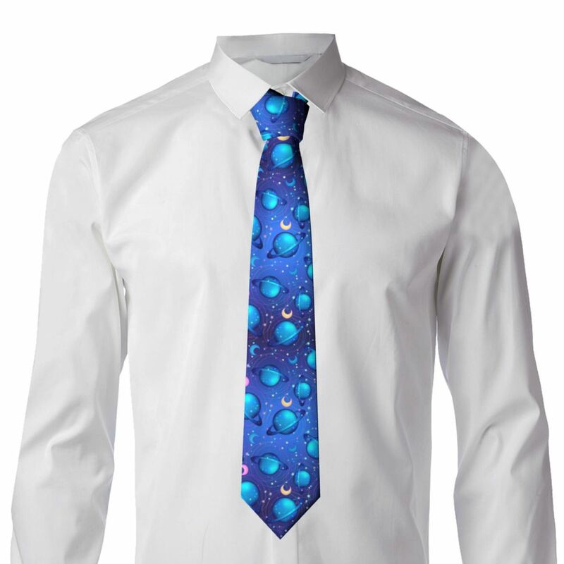 Corbata Formal ajustada para hombre, corbatas clásicas, cielo nocturno con estrellas, corbata de boda, Caballero estrecho