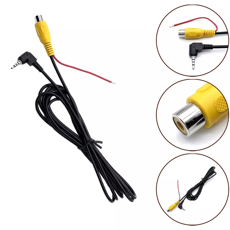 RCA To 2.5mm AV Converter Cable Car Rear View Reverse Parking Camera To Car DVR 2024 Hot Sale Brand New And High Quality