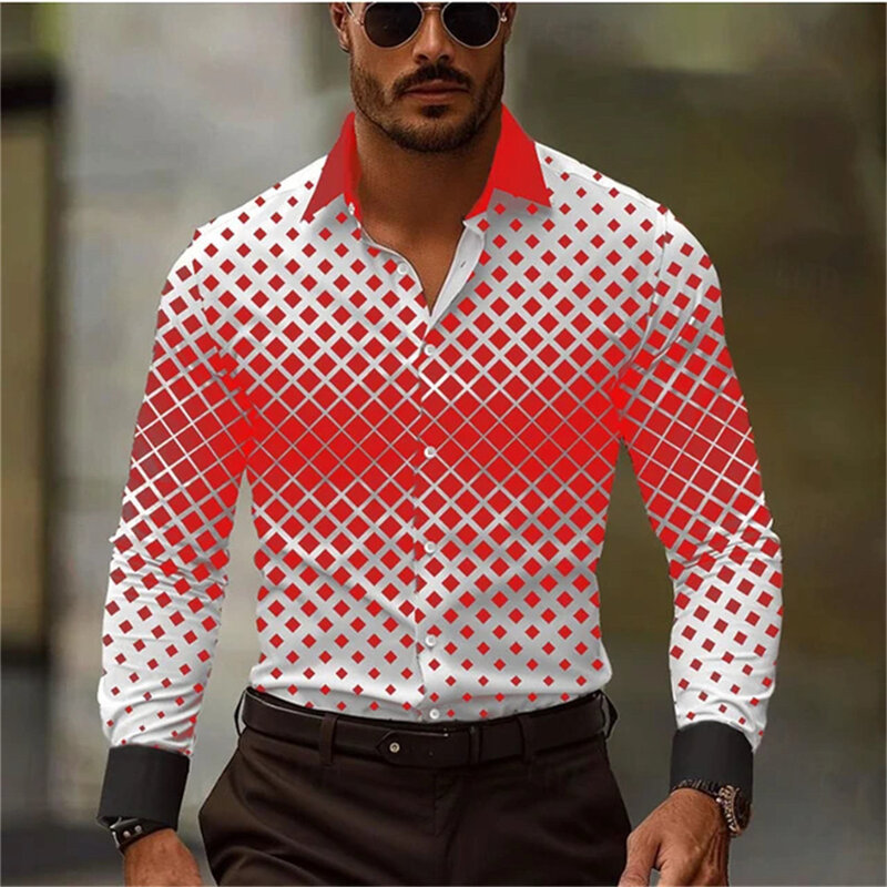 Biznesowe koszule męskie na co dzień formalne jesienno-zimowe wiosenne letnie klapy koszule z długim rękawem miękkie i wygodne ubrania męskie
