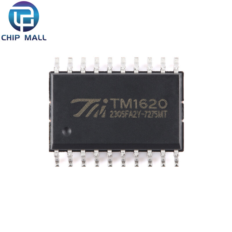 TM1620 LED Driver Control IC, nova versão, SOP-20, TFT, TA1323C, novo estoque, 10pcs