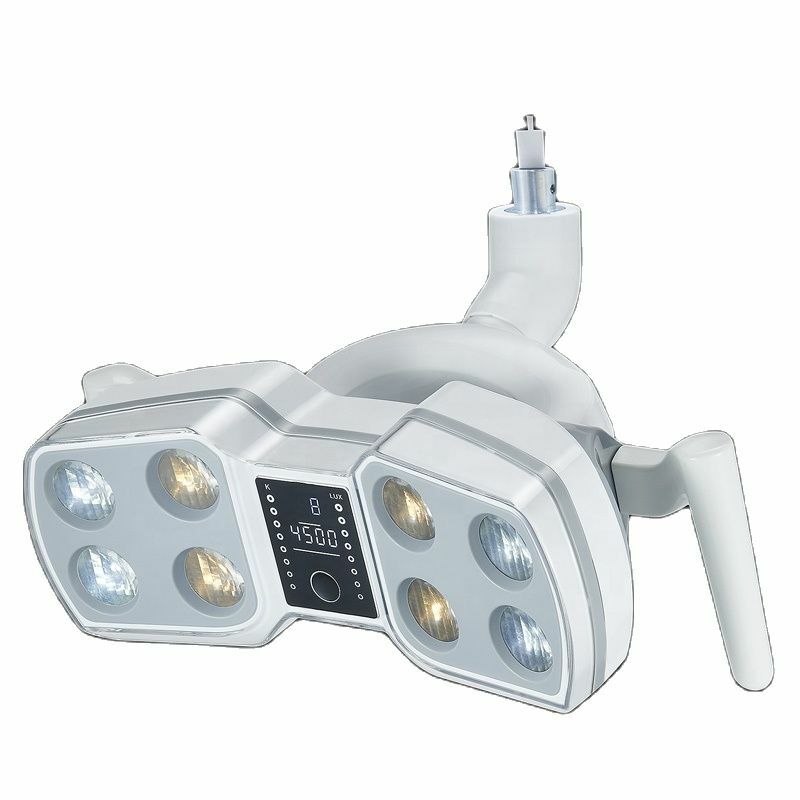 Novo design 8 lâmpadas dental led lâmpada de luz cirúrgica para cadeira