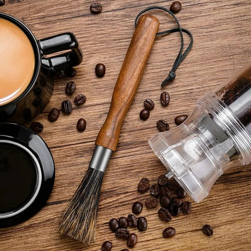 Máquina de café Long Handle Brewing Brush, original, fácil de limpar, anti-desgaste, universal, multi-purpose, fácil de limpar